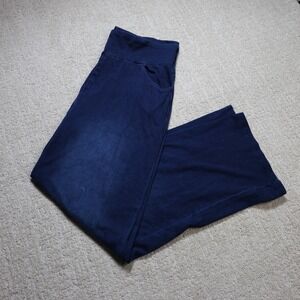 A New Day Womens Extra Large Legging Indigo Knit Wide Leg Pull On Pants SS-022